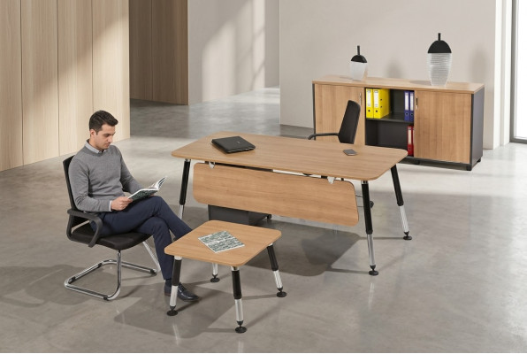 Conjunto de Oficina Lujo Muebles de Oficina Escritorio Armario de Oficina Juego Completo de 3 piezas