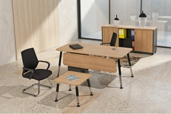 Conjunto de Oficina Lujo Muebles de Oficina Escritorio Armario de Oficina Juego Completo de 3 piezas