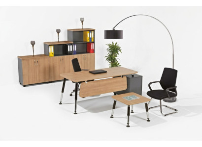 Muebles de madera estudio escritorio archivador mesa de centro set de mesa 3 piezas