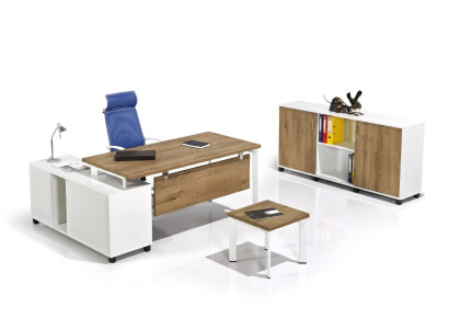 Muebles de oficina de lujo blanco, conjunto de sala de estar de oficina, nuevo juego de 3 piezas