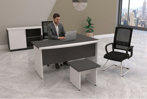 Juego de mesa moderno Muebles de oficina Mesas modernas para estudio Muebles de madera