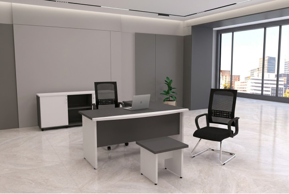 Juego de mesa moderno Muebles de oficina Mesas modernas para estudio Muebles de madera