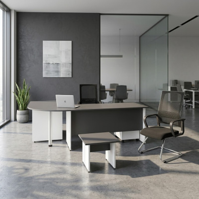 Conjunto de muebles de oficina, oficina completa de 2 piezas, escritorio de oficina, mesa de café, mesa.