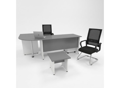 Conjunto de muebles de oficina, oficina completa de 2 piezas, escritorio de oficina, mesa de café, mesa.