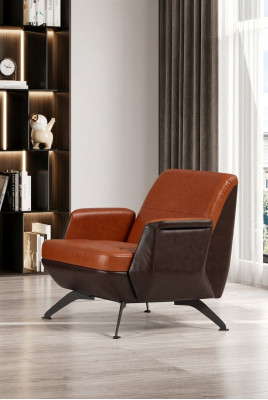Sillón de diseño tapizado para la oficina en casa, asiento de lujo, moderna decoración de oficina.