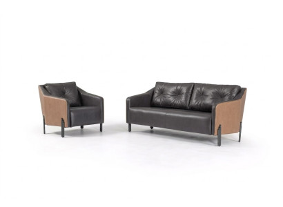 Silla de oficina moderna con diseño tapizada de tela para la sala de estar.