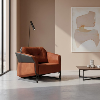 Silla de oficina Muebles de lujo para estudio Muebles de oficina Silla naranja nueva