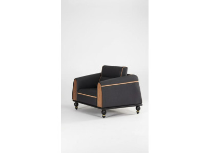 Silla de diseñador Nuevos muebles Negro Asiento Oficina en casa Lujo Sillón tapizado