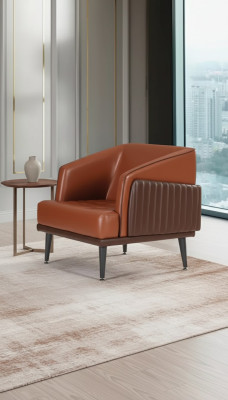 Sillón de lujo estilo moderno para la oficina, tapizado en tela, diseño de muebles nuevos.