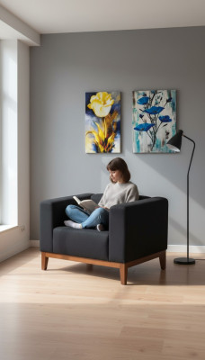 Oficina en casa Negro Silla lujo Asiento Acolchado Tela Textil Mueble 92x77x65
