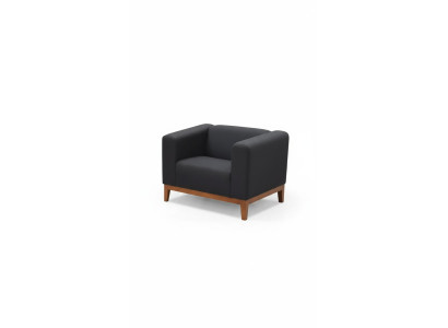 Oficina en casa Negro Silla lujo Asiento Acolchado Tela Textil Mueble 92x77x65