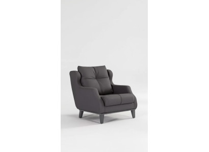 Oficina en casa Sillón Estilo Moderno Gris Sillón tapizado Asiento de diseñador Mueble