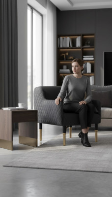 Lujo Sillón Muebles de oficina Butaca Despacho Asiento Diseñador Nuevo