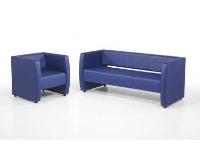 Conjunto de sofá completo azul mobiliario de oficina lujoso conjunto de tapicería