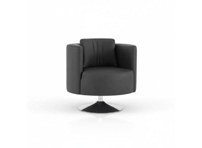 Muebles de oficina Sillón de lujo Negro Sillón Tapizado Textil Diseño moderno Silla con respaldo