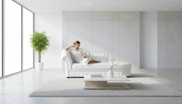 Chesterfield Chaiselounge Liege Chaise Wohnzimmer Couch Sofa Lounge - Chaise longue Chesterfield sala de estar sofá salón.