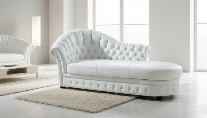 Chesterfield Chaiselounge Liege Chaise Wohnzimmer Couch Sofa Lounge - Chaise longue Chesterfield sala de estar sofá salón.