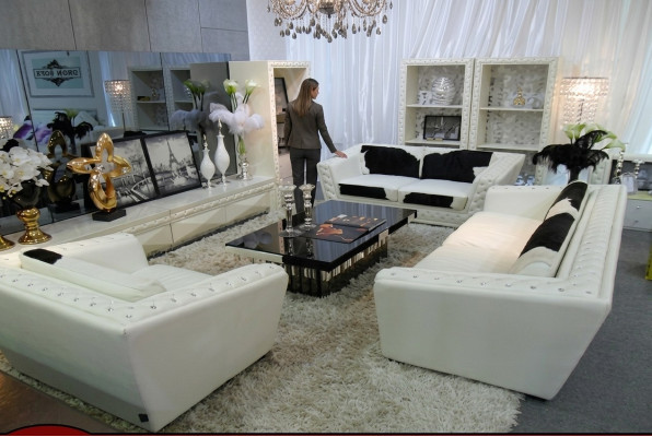 Sofá Chesterfield de 3 plazas + 2 plazas + 1 plaza, sofá sillón de cuero con piel de pony.