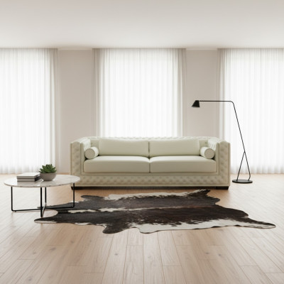 Sofá de cuero Chesterfield de 3 plazas Sofás Sofás Chesterfield de cuero
