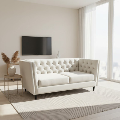 Lujo Sofá 3 plazas Diseño Chesterfield Sofás de lujo 230 cm Muebles Sofás