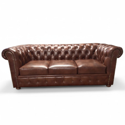 Sofá Chesterfield de lujo de 3 plazas Lounge Sofás Couch 230 cm Tela