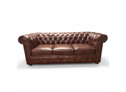 Sofá Chesterfield de lujo de 3 plazas Lounge Sofás Couch 230 cm Tela
