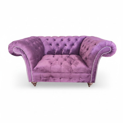 Chesterfield silla sofá 1 plaza Textil Silla de tela Asiento Muebles de salón