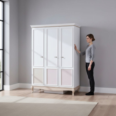 Armario blanco Armario de vestir Muebles blancos Armario de campo Blanco Muebles