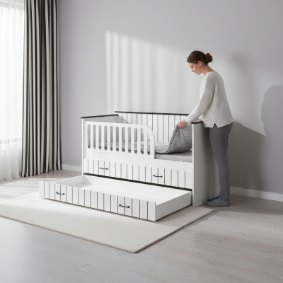 Diseño moderno de muebles camas de niños camas cama blanca habitación infantil nueva