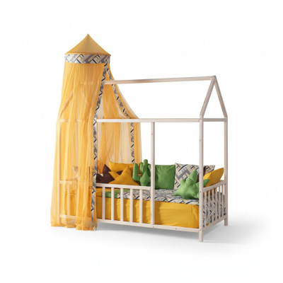 Cama baja, cama con dosel, dormitorio, camas con dosel, habitación infantil.