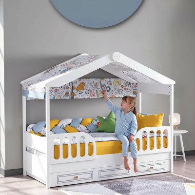 Camas infantiles de madera para dormitorio de niños muebles cama juvenil infantil habitación.