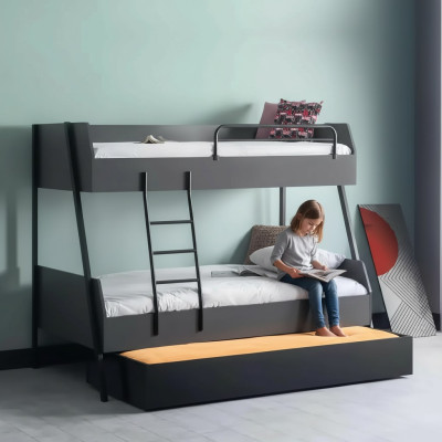Cama juvenil Cama infantil Diseño para niños Moderna Cama habitación infantil Camas de madera