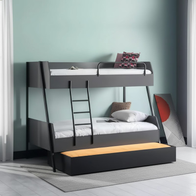 Cama juvenil Cama infantil Diseño para niños Moderna Cama habitación infantil Camas de madera