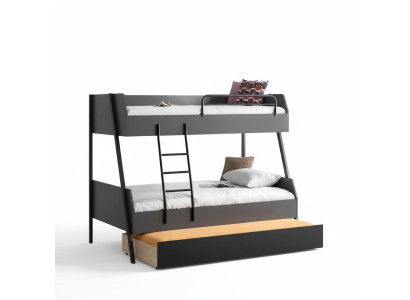 Cama juvenil Cama infantil Diseño para niños Moderna Cama habitación infantil Camas de madera