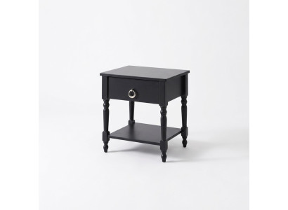 Mesita de noche moderna gris muebles de madera en el diseño del dormitorio consolas nocturnas.