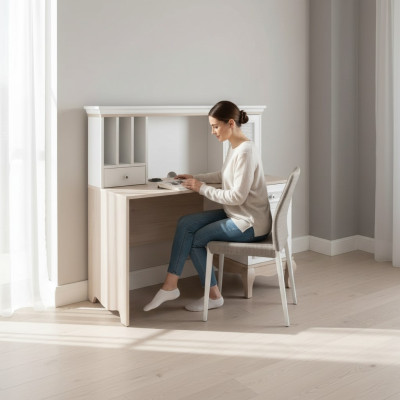 Secretaria Escritorio Mesa Estilo casa de campo Escritorios Mesas Muebles Madera