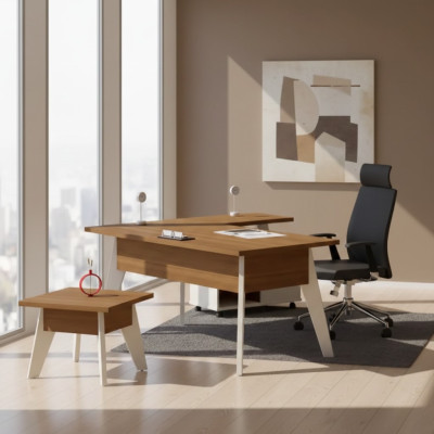 Escritorio de esquina muebles de madera de diseñador Escritorio de oficina Mesa para estudiar Nueva