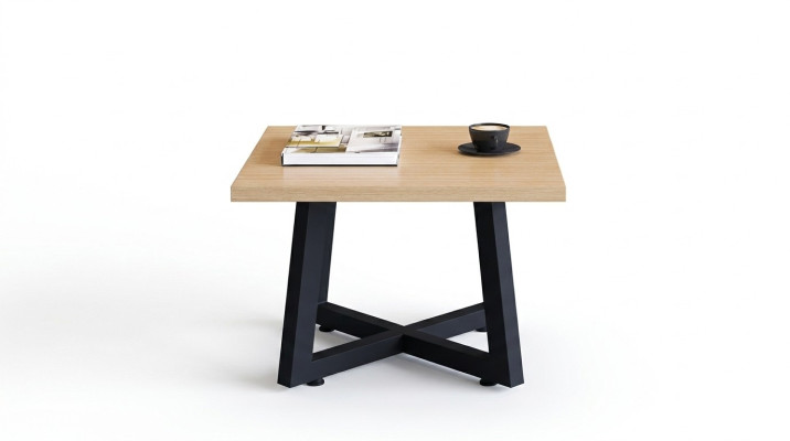 Mesa de centro de diseñador de lujo Marrón Mesa auxiliar de oficina de madera Muebles elegantes