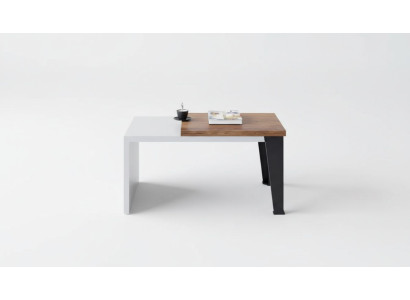 Moderna mesa de centro bicolor mesa auxiliar de lujo muebles de oficina de madera