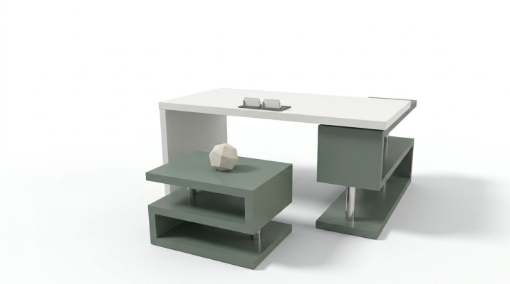 Muebles de oficina exclusivos y modernos, escritorio de madera, archivador, mesa de centro