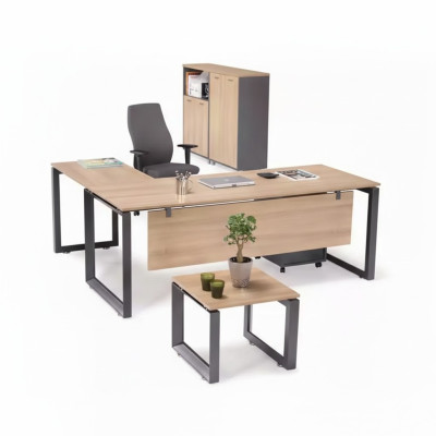 Muebles de oficina exclusivos Escritorio de esquina Cómoda Mesa de centro 2 archivadores