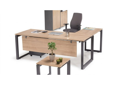 Escritorio de esquina exclusivo muebles de oficina marrón nueva mesa de esquina estudio