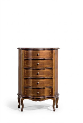 Clásica cómoda de madera marrón con cajones consola Muebles de lujo Aparador