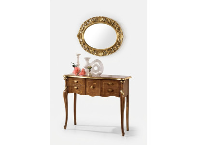 Mesa consola clásica Mesa de madera marrón Muebles de diseño para sala de estar