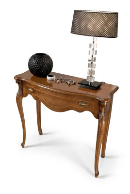 Mesa de consola de lujo marrón con cajón muebles de madera diseño de dormitorio nuevo.