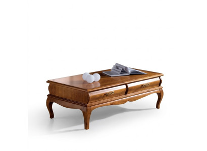 Mesa de centro Estilo clásico Mesa de sala Cajones Diseño de muebles