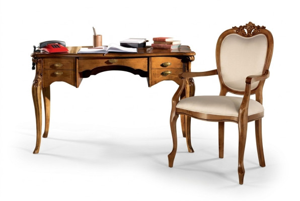 Juego de oficina de alta calidad Escritorio Silla marrón Muebles de oficina Mesa de madera