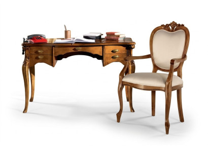 Juego de oficina de alta calidad Escritorio Silla marrón Muebles de oficina Mesa de madera