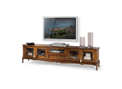 Muebles exclusivos Estilo clásico de madera lujoso soporte de TV Lowboard