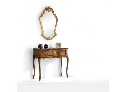 Mesa de consola clásica Muebles de madera modernos Marrón Muebles para el dormitorio